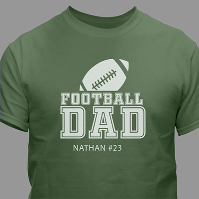 Personalized Sports Dad T-Shirt