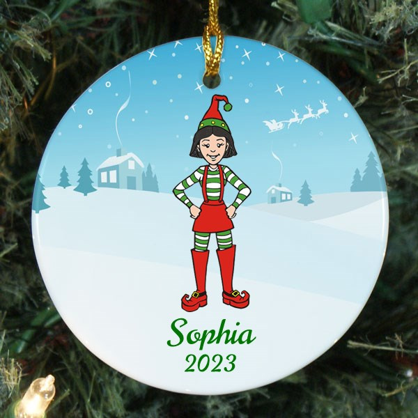 Personalized Holiday Character Ornament