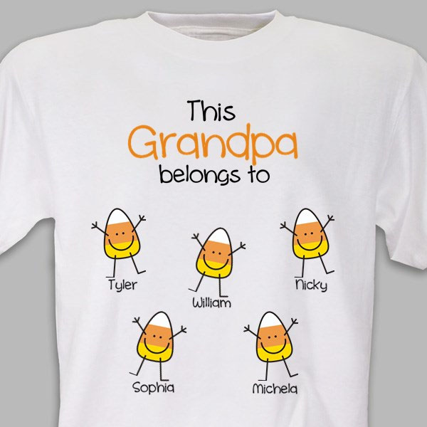 Personalized Halloween Candy Corn T-Shirt