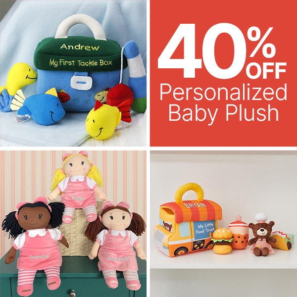 35% Off Personalized Baby Plush Gifts With Code: BABY35LS