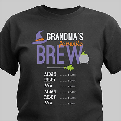 Personalized Grandma's Brew T-Shirt