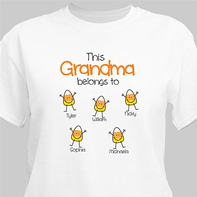 Personalized Halloween Candy Corn T-Shirt