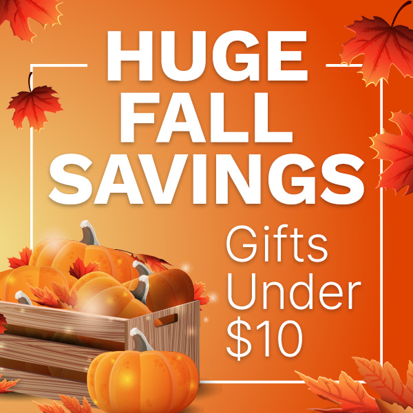 HUGE Fall Savings! Gifts Under $10 – No Code Needed!