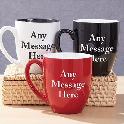 Personalized Any Message Here Bistro Mug