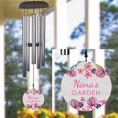 Personalized Grandma's Garden Wind Chime