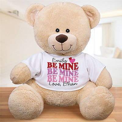 Personalized Be Mine Teddy Bear