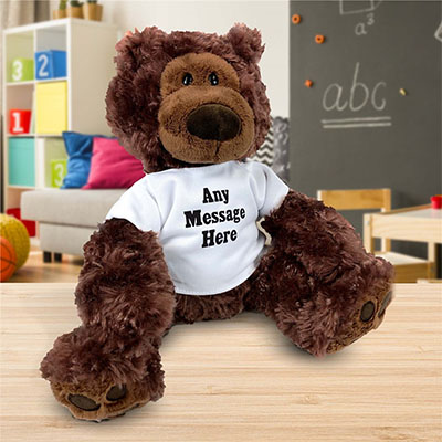 Personalized Custom Message Philbin Bear