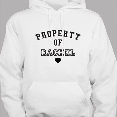 Personalized Property Of Hooded Sweatshirt