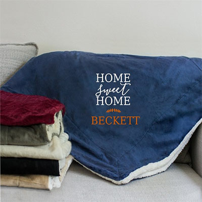 Home Sweet Home Sherpa Blanket