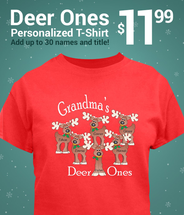 Deer Ones T-Shirt with Names and Title