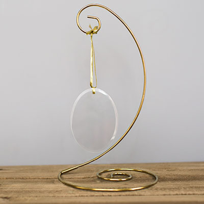 Gold Spiral Ornament Stand