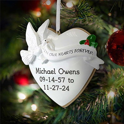 In Our Hearts Forever Memorial Ornament