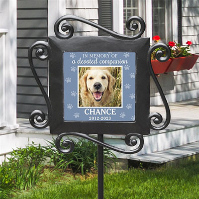 Personalized In Memory Of A Devoted Companion Garden Stake