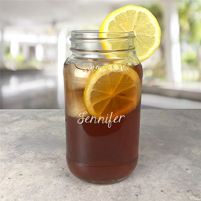 Engraved Any Name Large Mason Jar