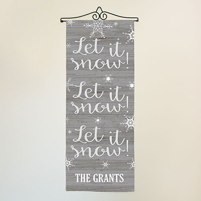 Personalized Let It Snow Wall Hanging