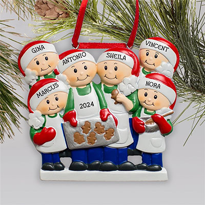 Personalized Baking Family Christmas Ornament