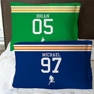 Personalized Sports Number Pillowcase