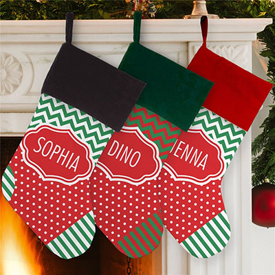 Personalized Patterned Stockings