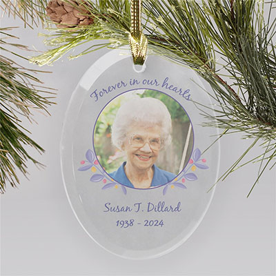 In Our Hearts Forever Custom Memorial Ornament