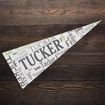 Personalized Family Word Art Pennant