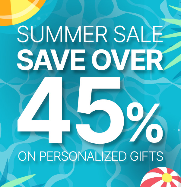 Save Over 45% on Select Personalized Gifts, No Code Needed