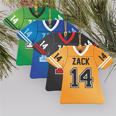 Football Jersey Holiday Ornament