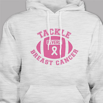 Tackle Breast Cancer Awareness Hooded Sweatshirt