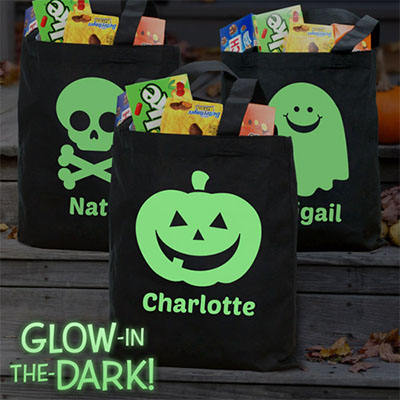 Glow in the Dark Halloween Trick or Treat Bag