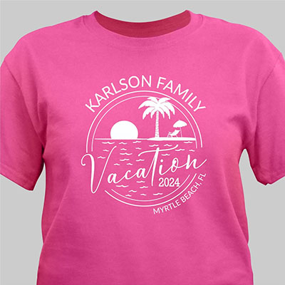 Personalized Family Vacation T-Shirt