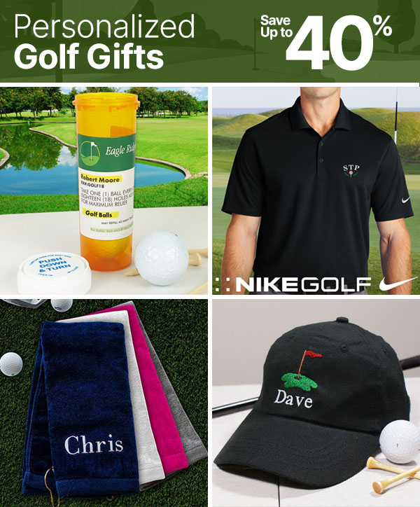 Save Up To 40% on Personalized Golf Gifts – No Code Needed!