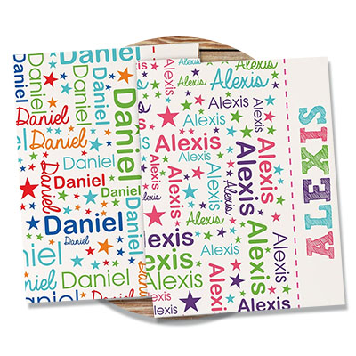 Personalized Name Word Art Folder Set