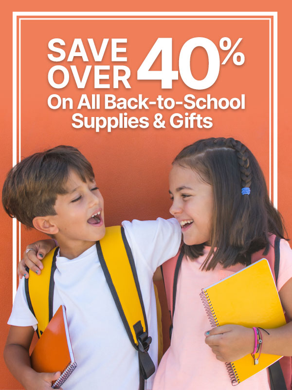 Save Up To 40% on All Back To School Essentials – No Code Needed