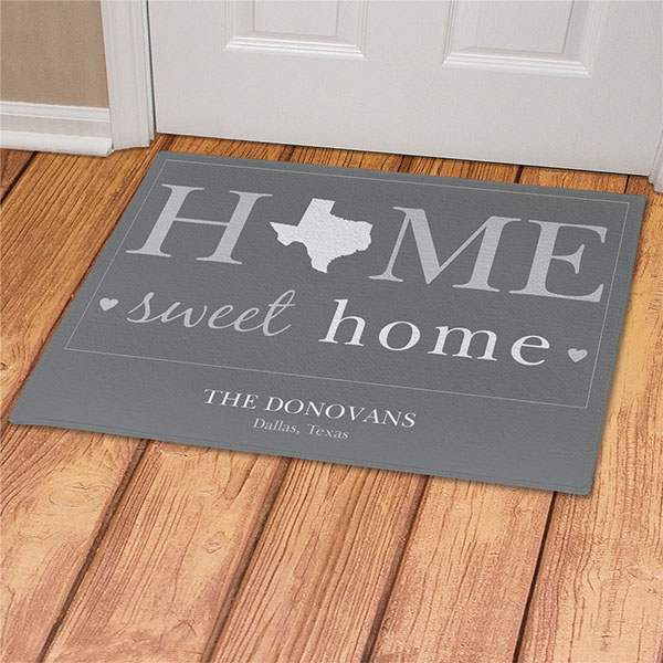 Personalized Home Sweet Home Doormat