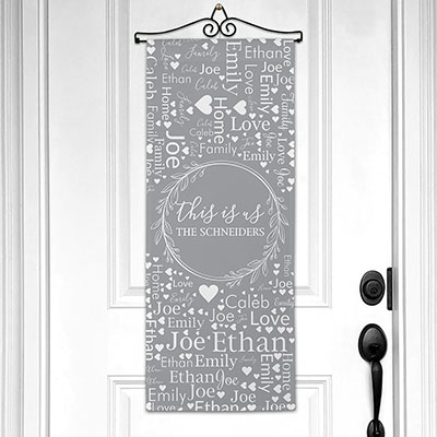 Personalized This Is Us Word Art Wall Hanging