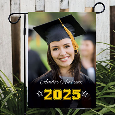 Graduation Photo Garden Flag