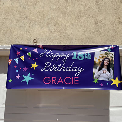Personalized Birthday Photo Banner