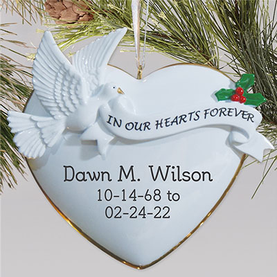 In Our Hearts Forever Memorial Ornament