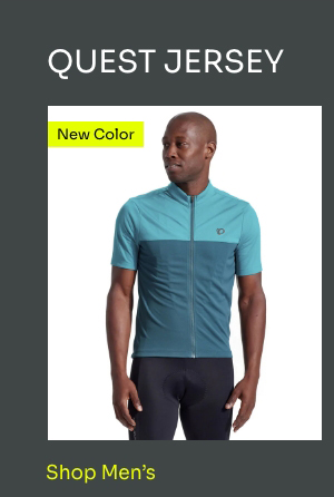 Man in blue Quest Jersey