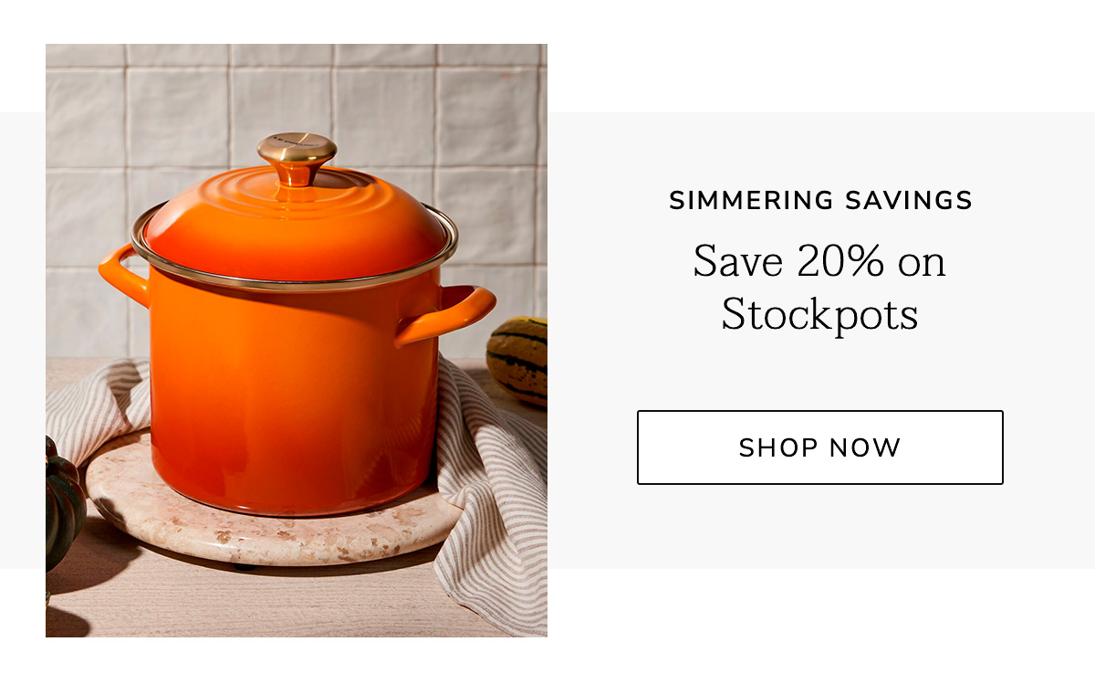 Shimmering Savings - SAVE 20% ON STOCKPOTS