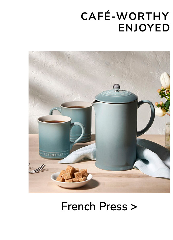 Café-Worthy Coffee is best enjoyed at home: French Press