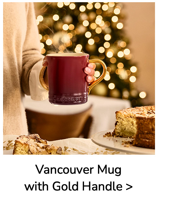 Vancouver Mug with Gold Handle