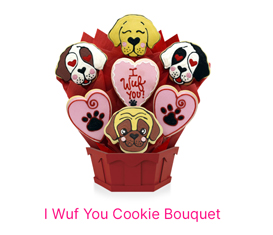 I Wuf You Cookie Bouquet