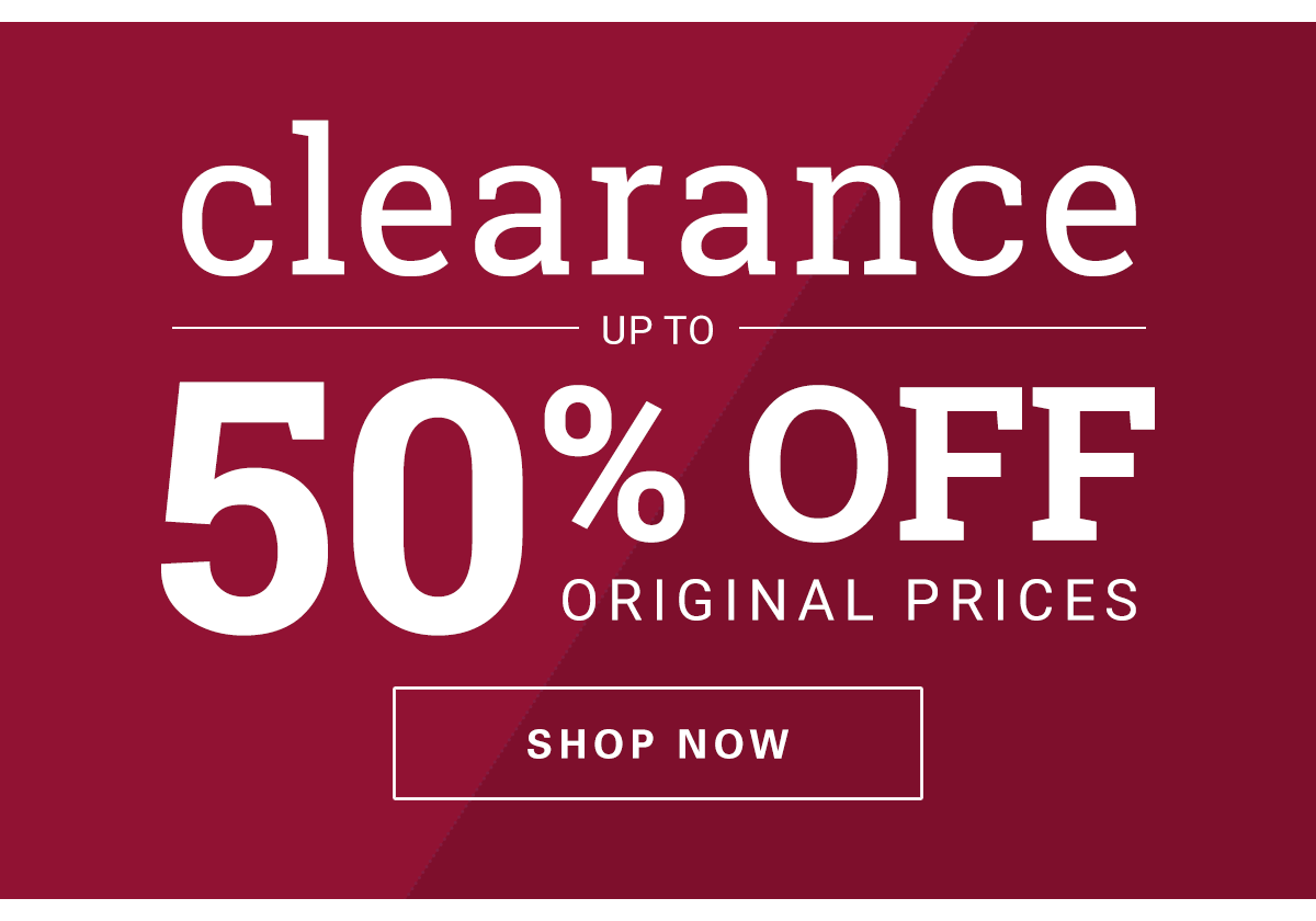 Shop Clearance >