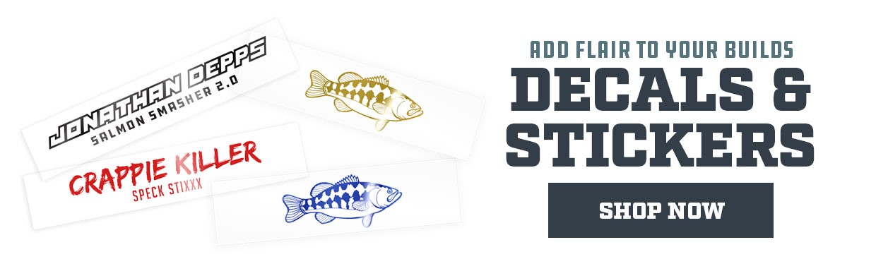 Your Guide to Custom Fishing Rod Decals - Mud Hole Tackle