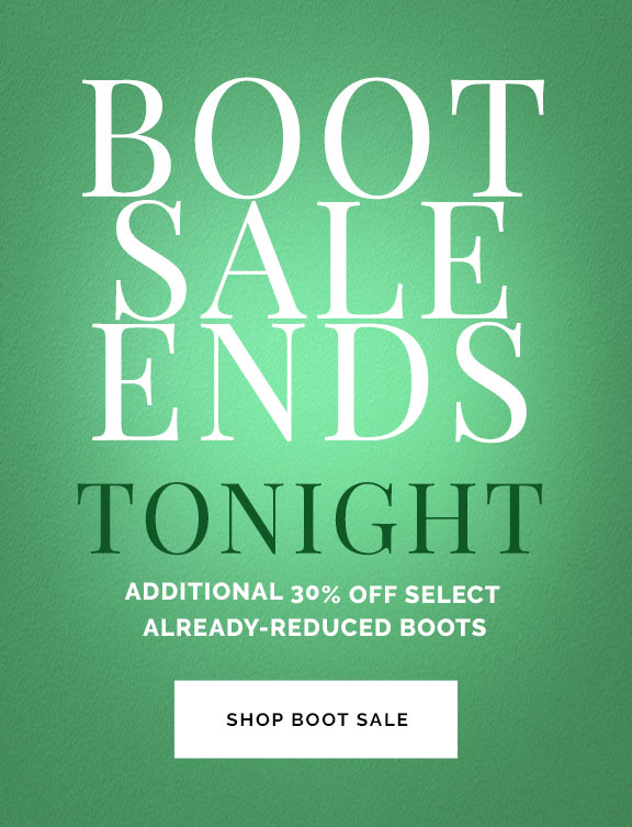 Additional 30% off select already-reduced boots for a limited time