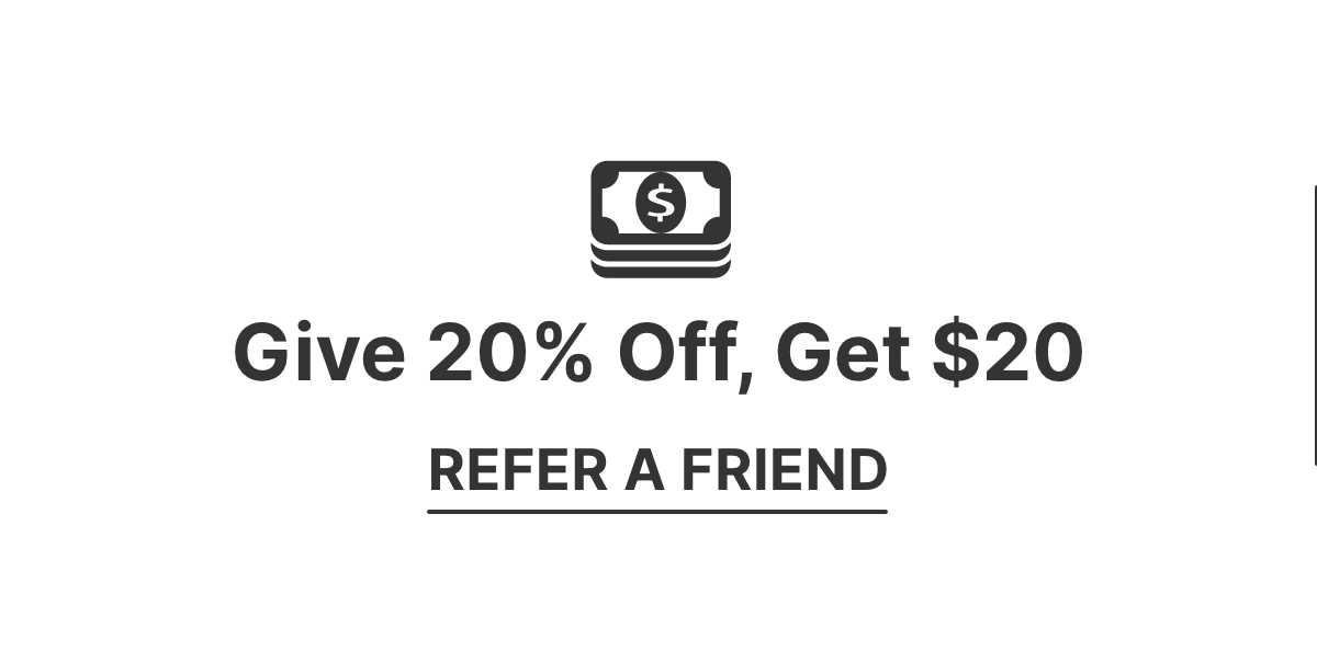 Give 20%. Get $20