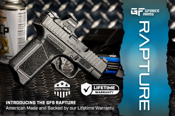 Introducing the GForce Arms GF9 Rapture 9mm Sub-Compact