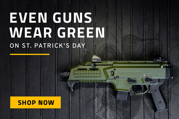 Even Guns Wear Green On St. Patrick's Day.