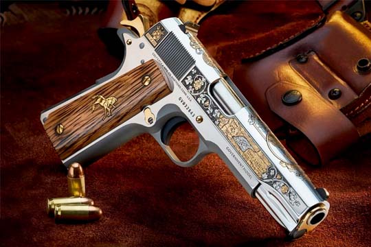 Engraved Colt 1911s