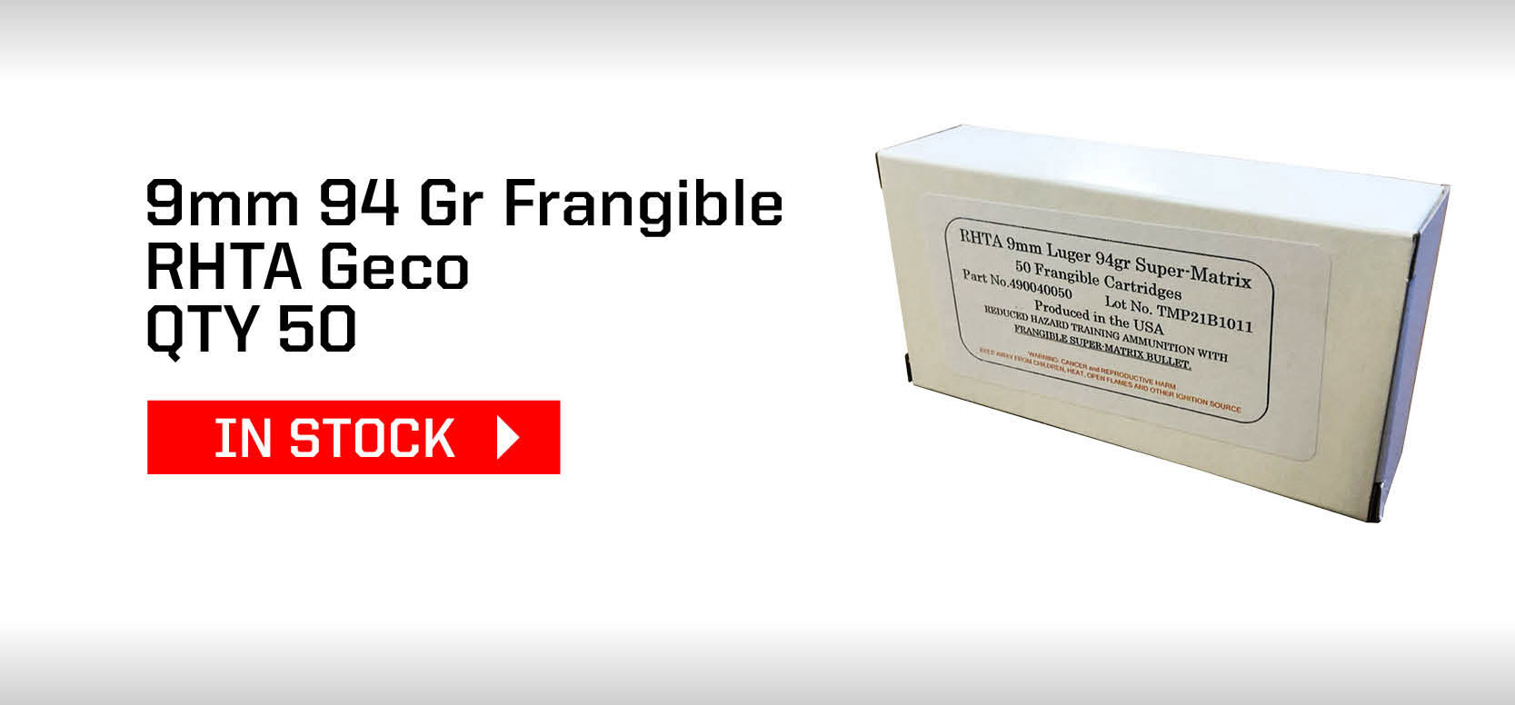 9mm 94gr Frangible RHTA Geco